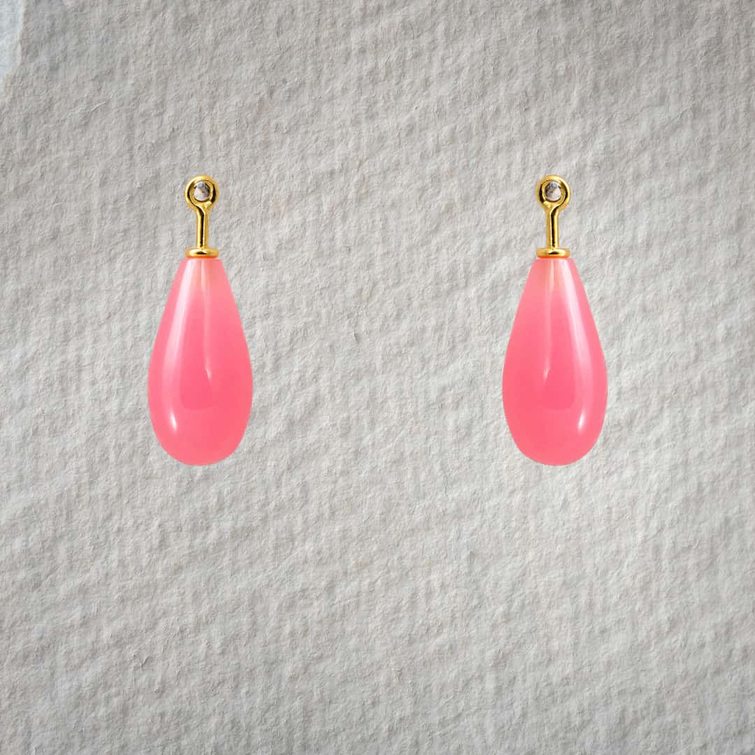 rek. Chalcedon hot pink Pampel 15x8mm