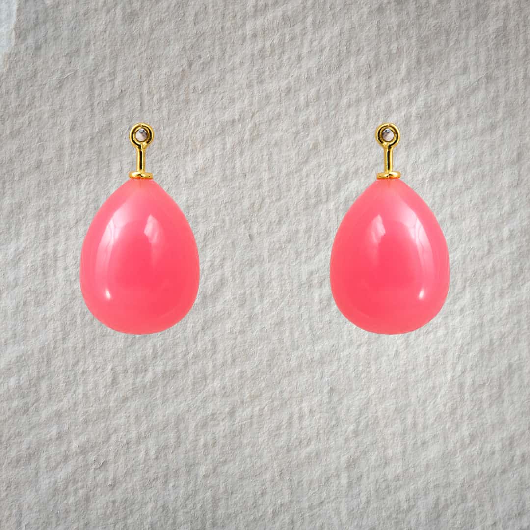 rek. Chalcedon hot pink Pampel 17x13mm