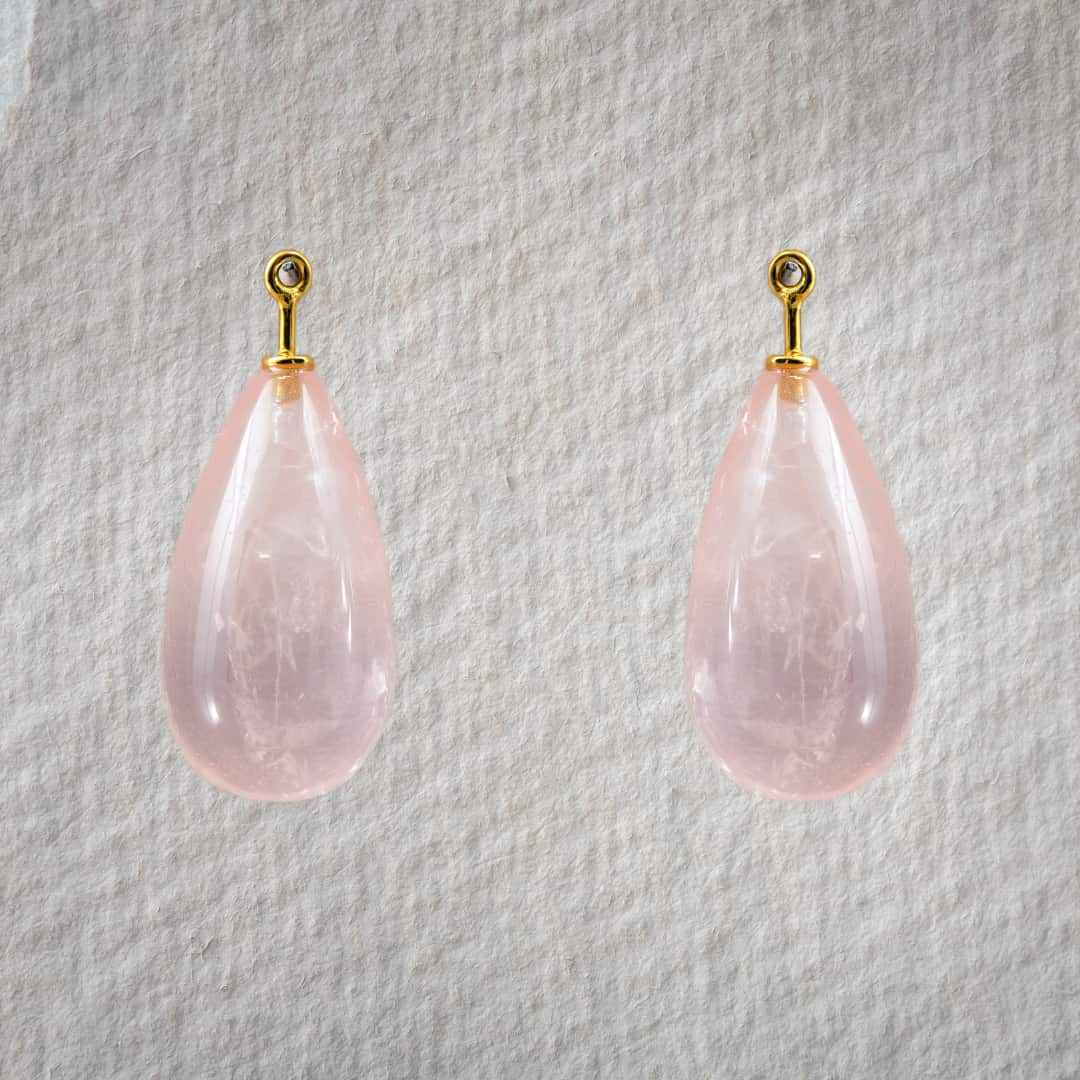 Rosaquarz Pampel 22x12mm