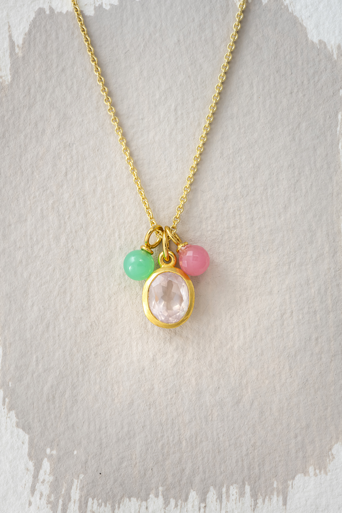 Ketten-Set pink, rosa & grassgrün Ketten-Set pink, rosa & grassgrün