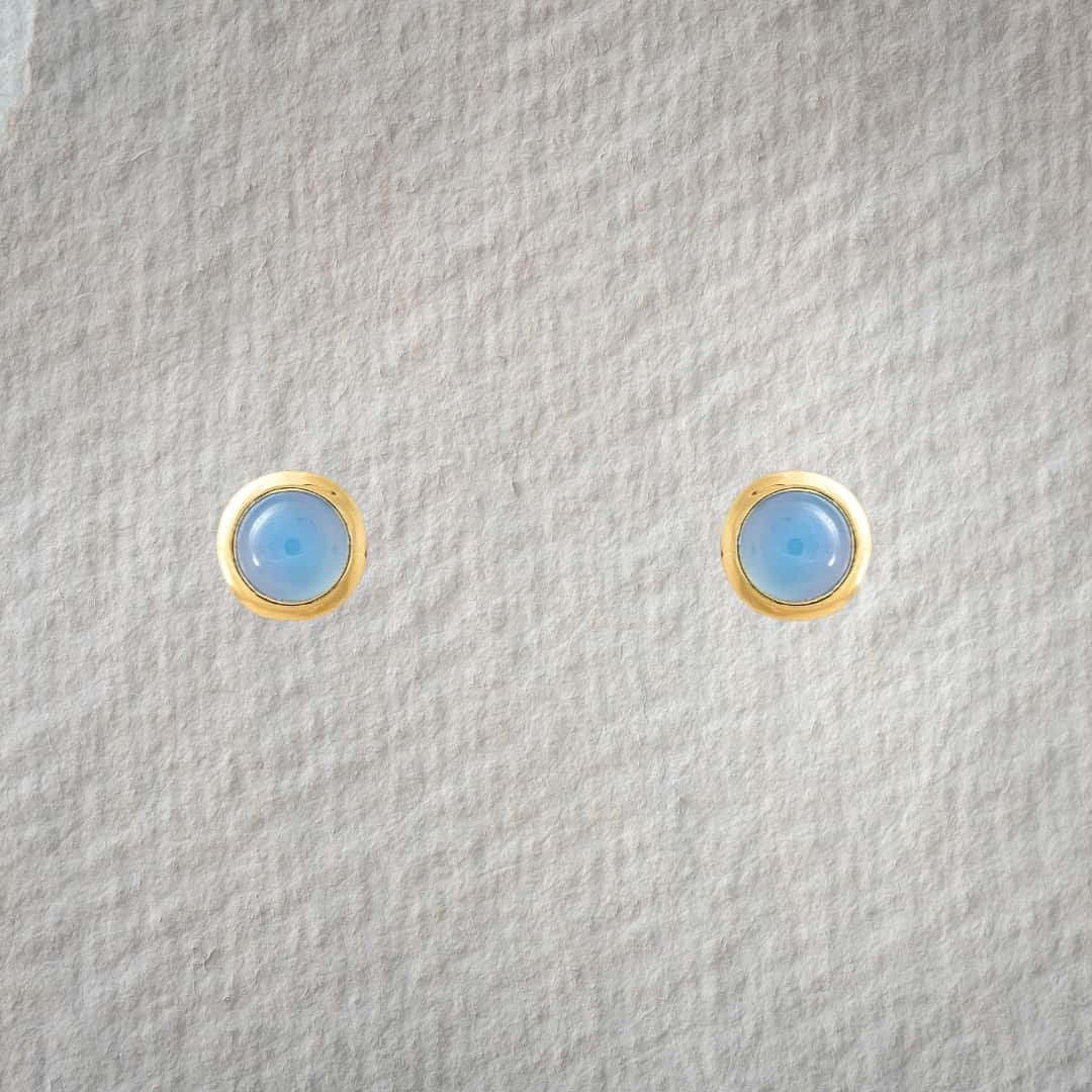 Chalcedon Stecker rund 8mm