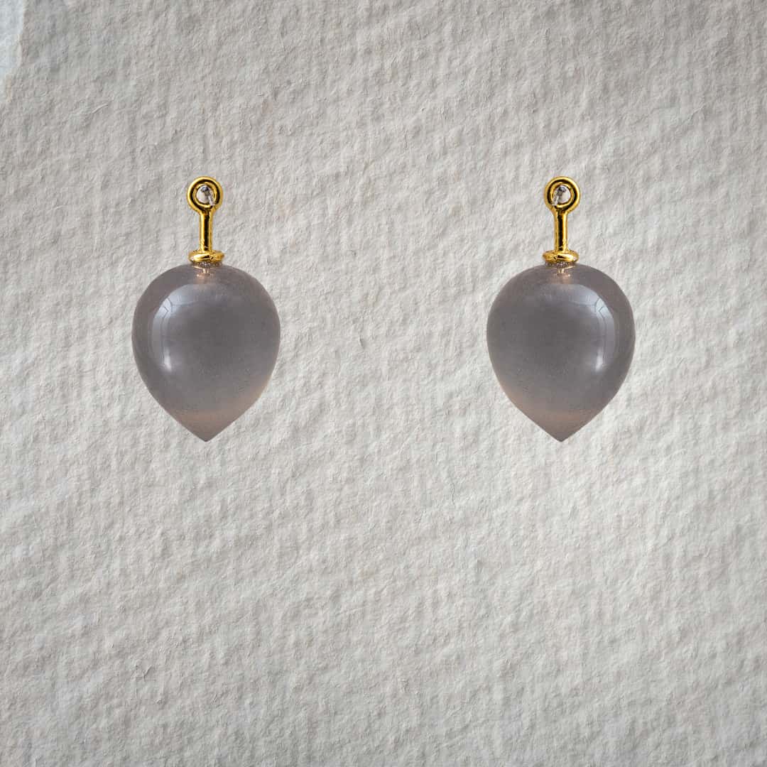 Grauachat Pampel 13x11mm